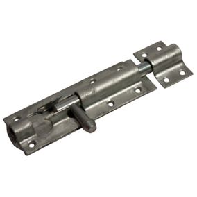 Galvanised Steel Barrel Door bolt (L)102mm (W)40mm