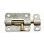 Galvanised Steel Barrel Door bolt (L)64mm (W)15mm