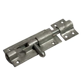 Galvanised Steel Barrel Door bolt (L)76mm (W)40mm