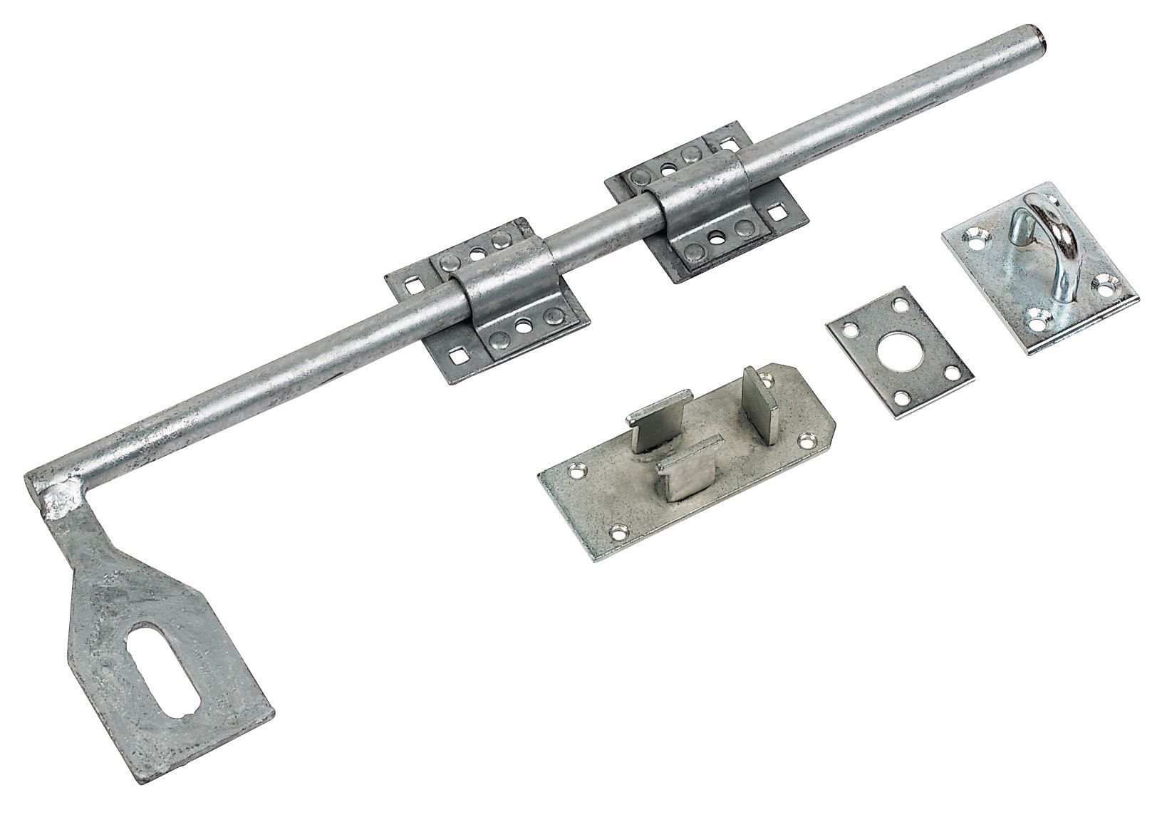 Galvanised Steel Gate bolt (L)457mm DIY at B&Q
