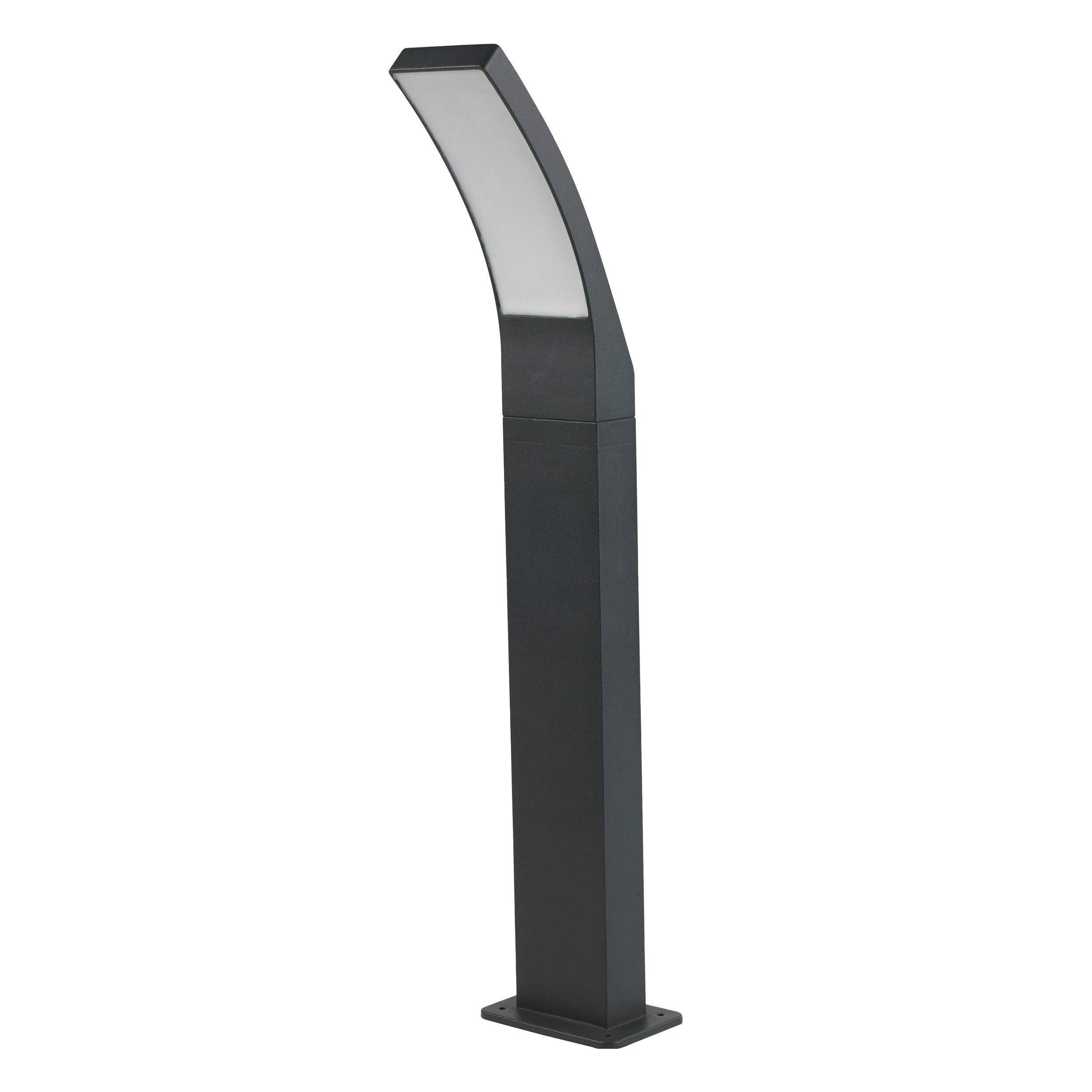 Gambell Dark grey Mains-powered 1 lamp Integrated LED Outdoor Post light (H)600mm