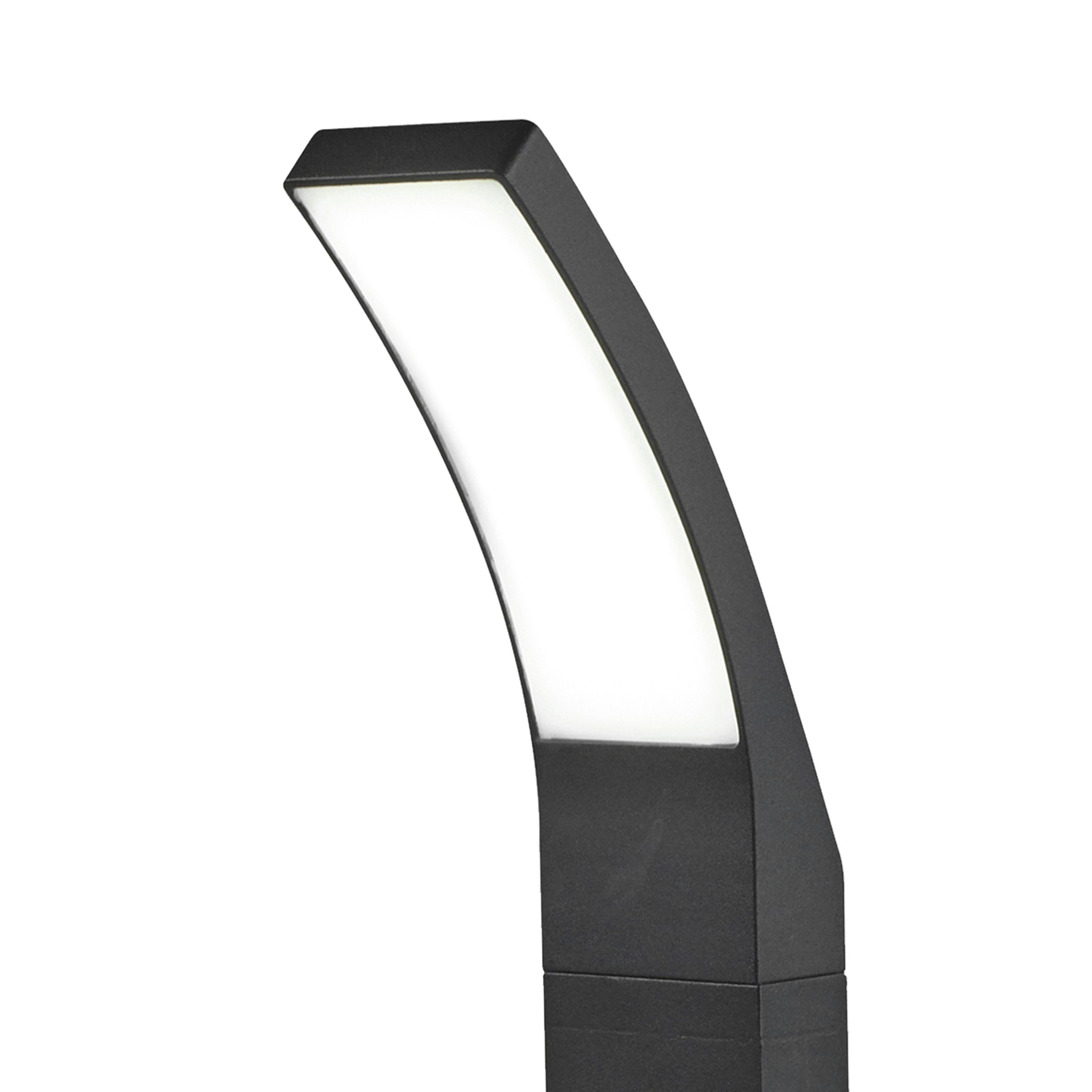 Gambell Dark grey Mains powered 1 lamp Integrated LED Outdoor Post light H 600mm