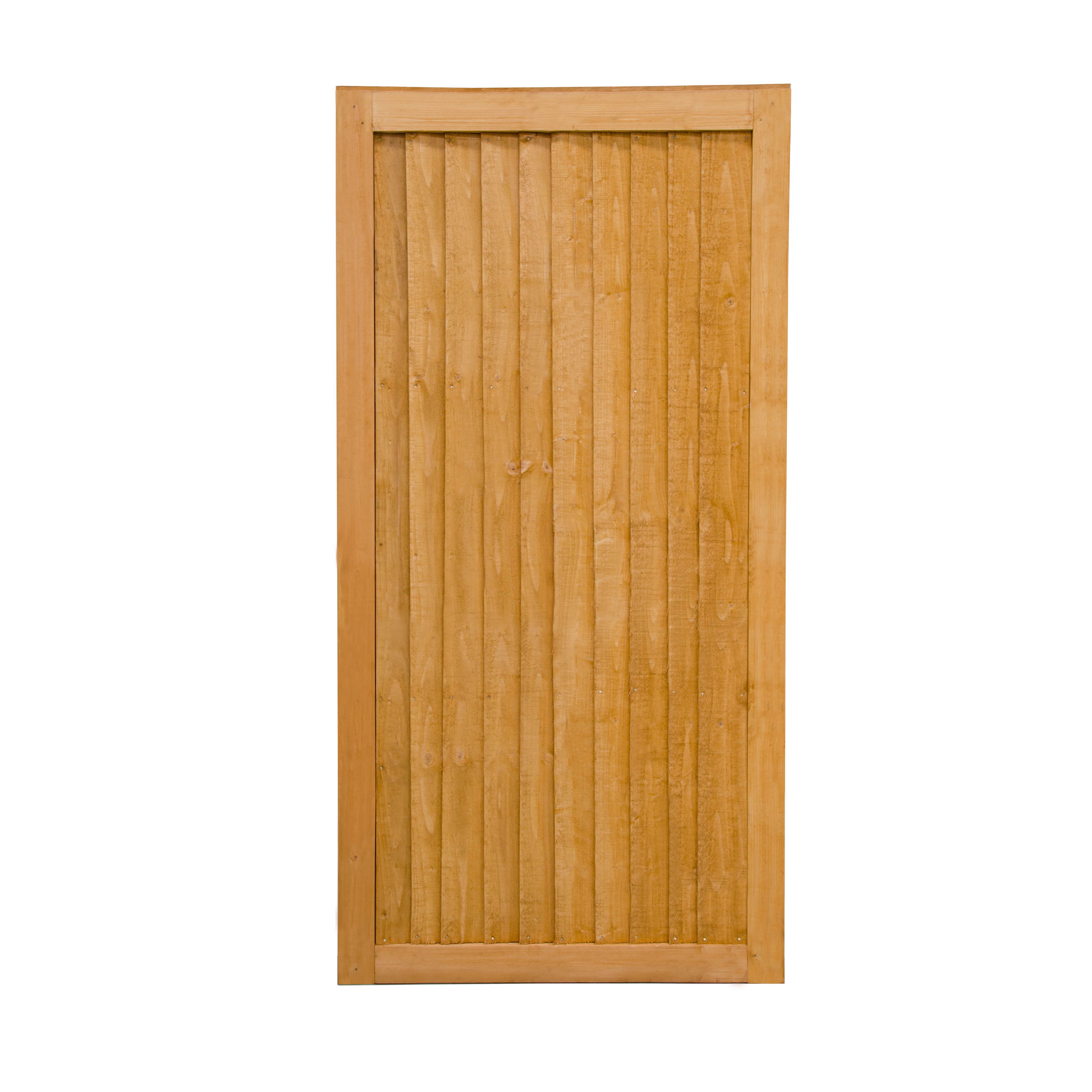 Garden 6ft Board Pine Traditional Gate, (H)1.82m (W)0.92m