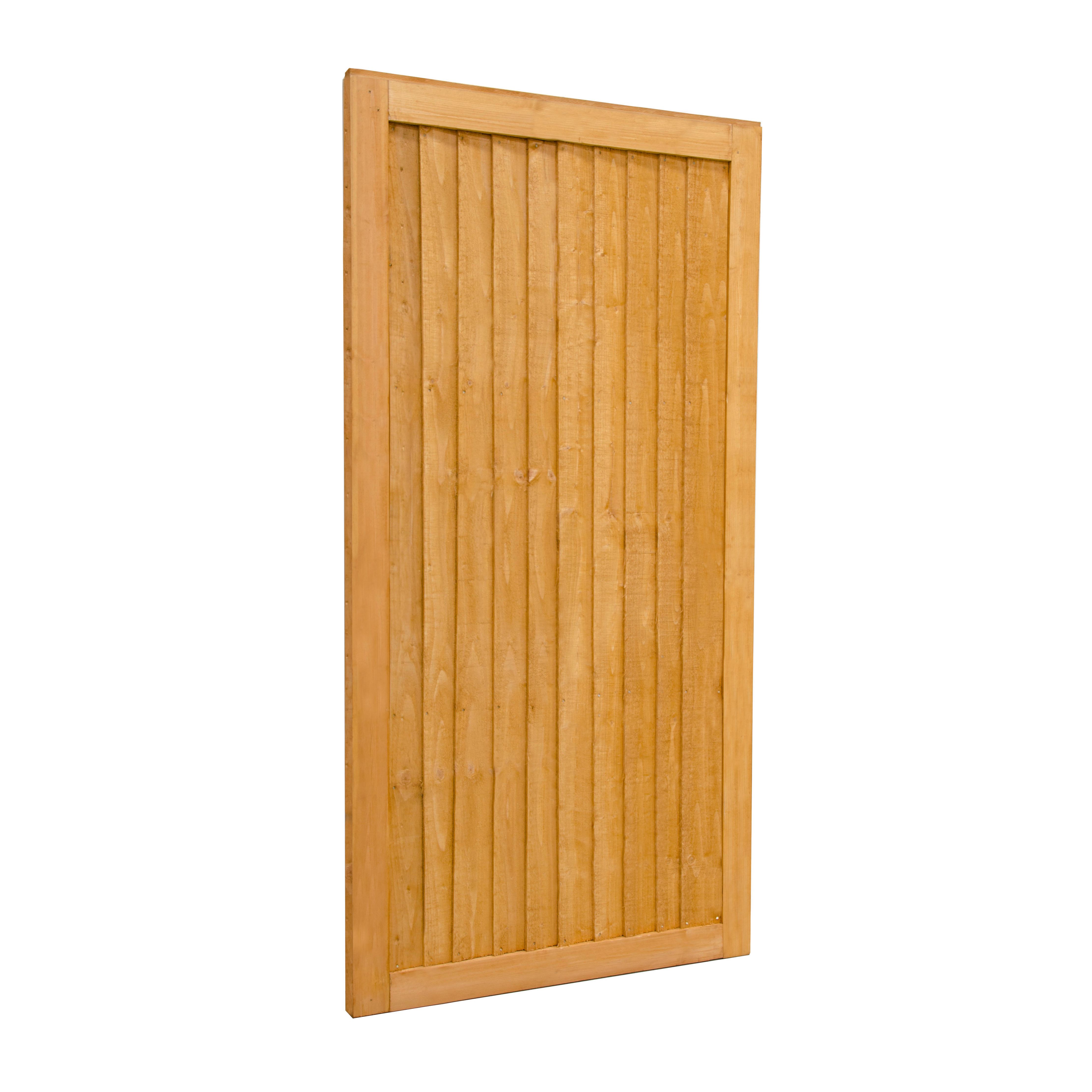 Garden 6ft Board Pine Traditional Gate, (H)1.82m (W)0.92m