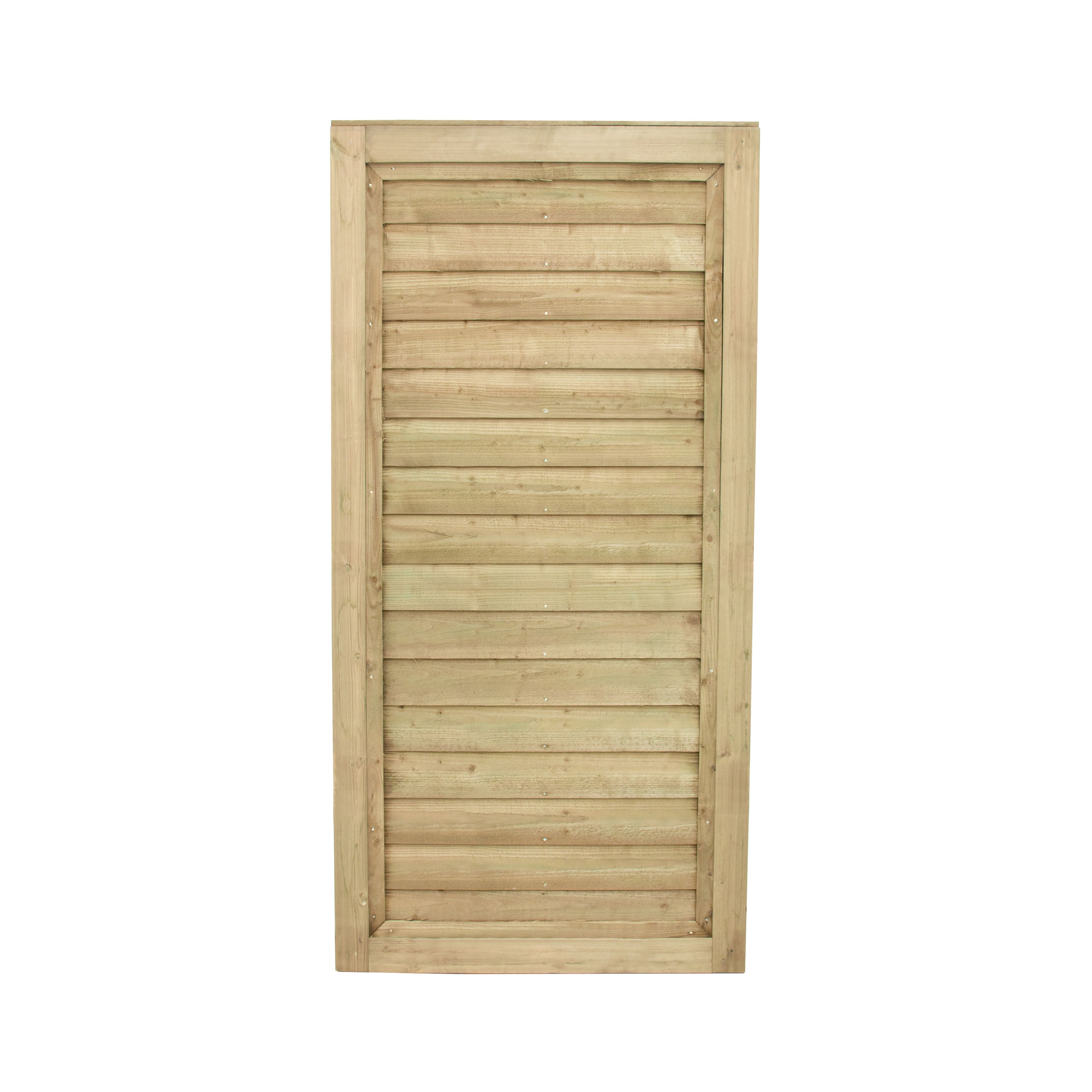 Garden 6ft Premier Lap Side Pine Traditional Gate, (H)1.82m (W)0.92m