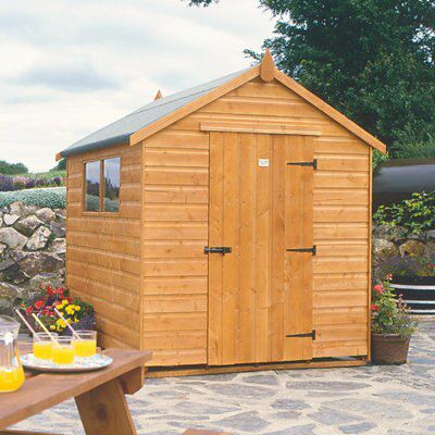 GARDEN SHED TG 2.44 X 1.8M 8 X 6FT | DIY at B&Q