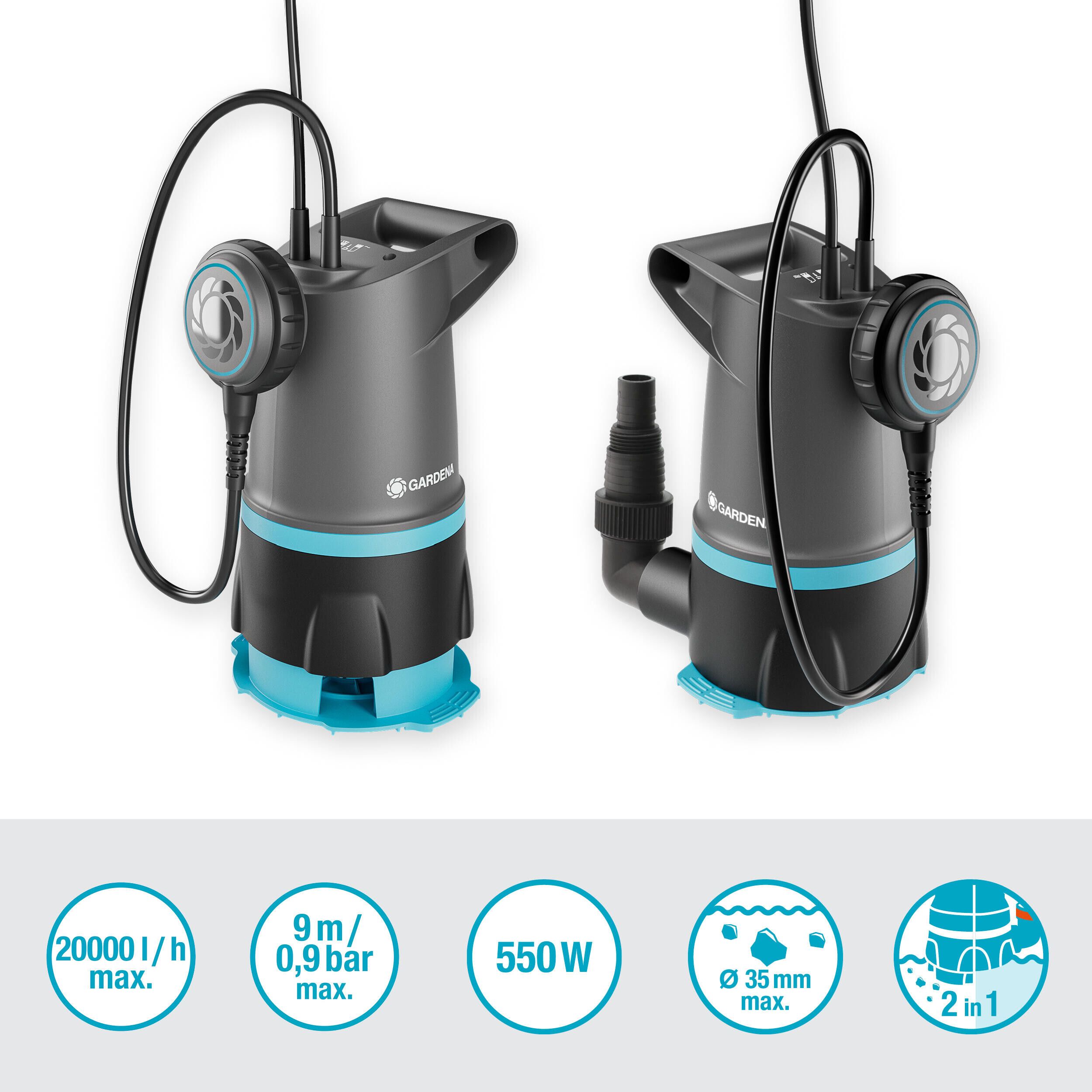 Gardena Clean & dirty water 550W Submersible pump 9018-28