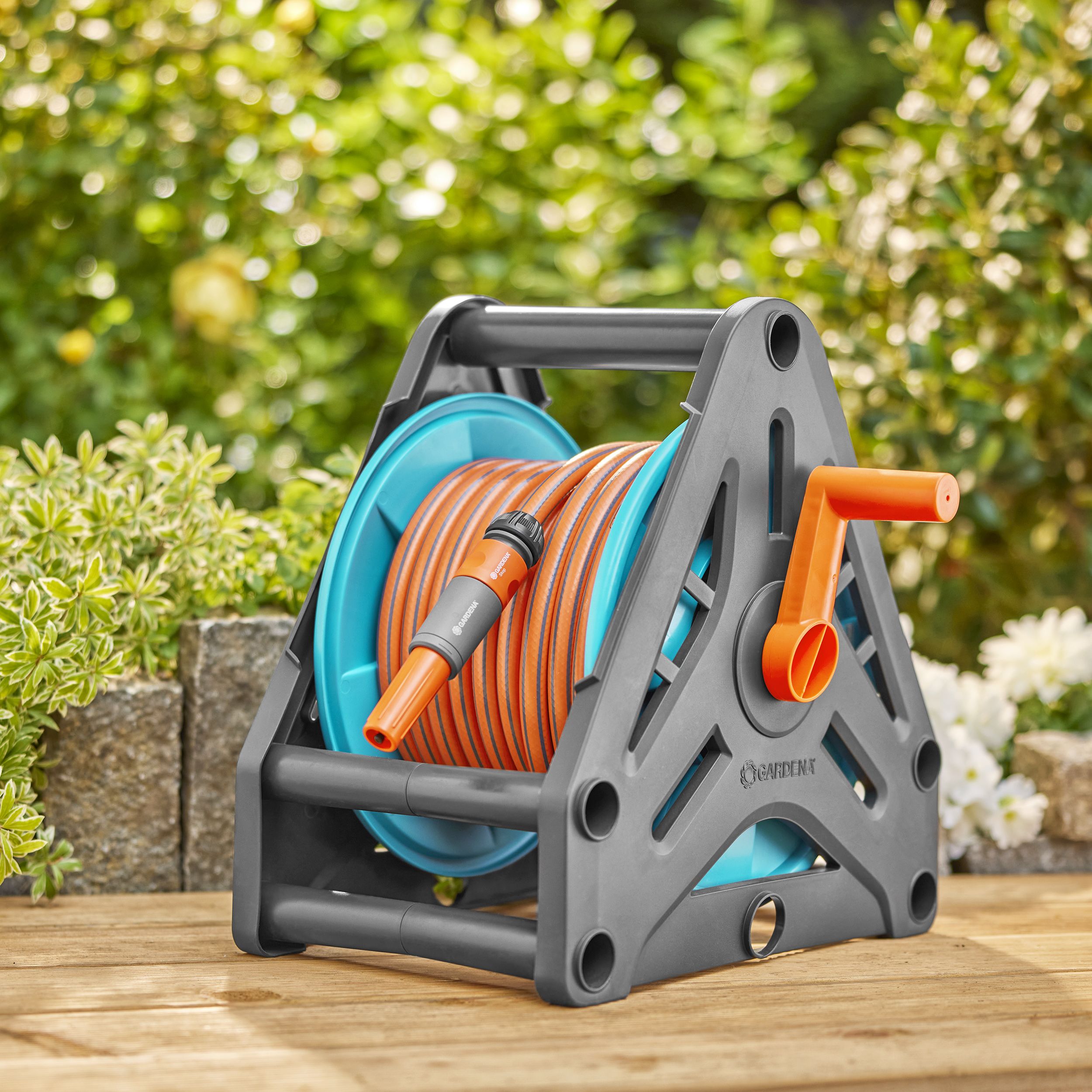 Gardena Freestanding Manual Hose reel set (L)20m