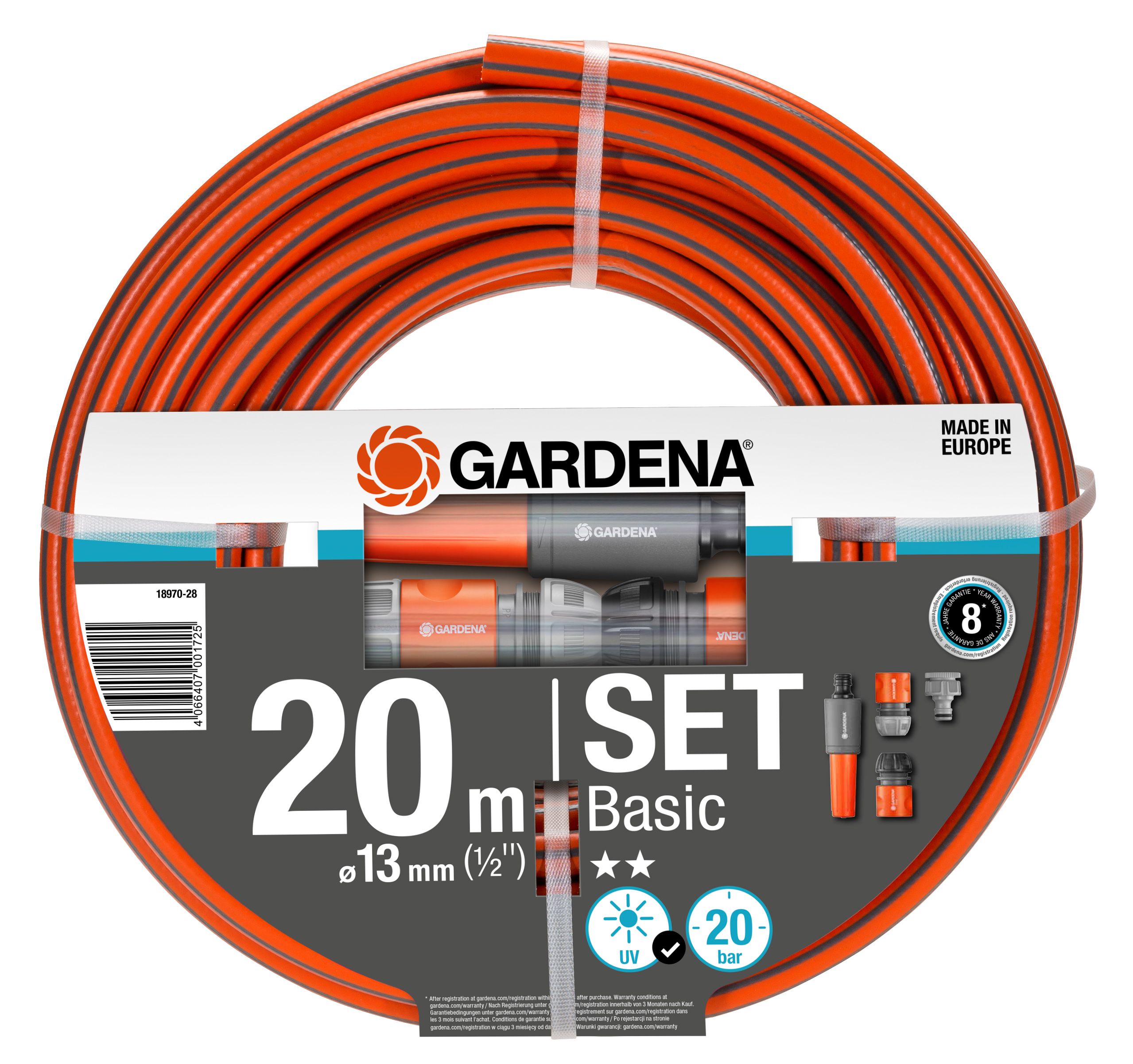 Gardena - Basic Hose Set - 20m