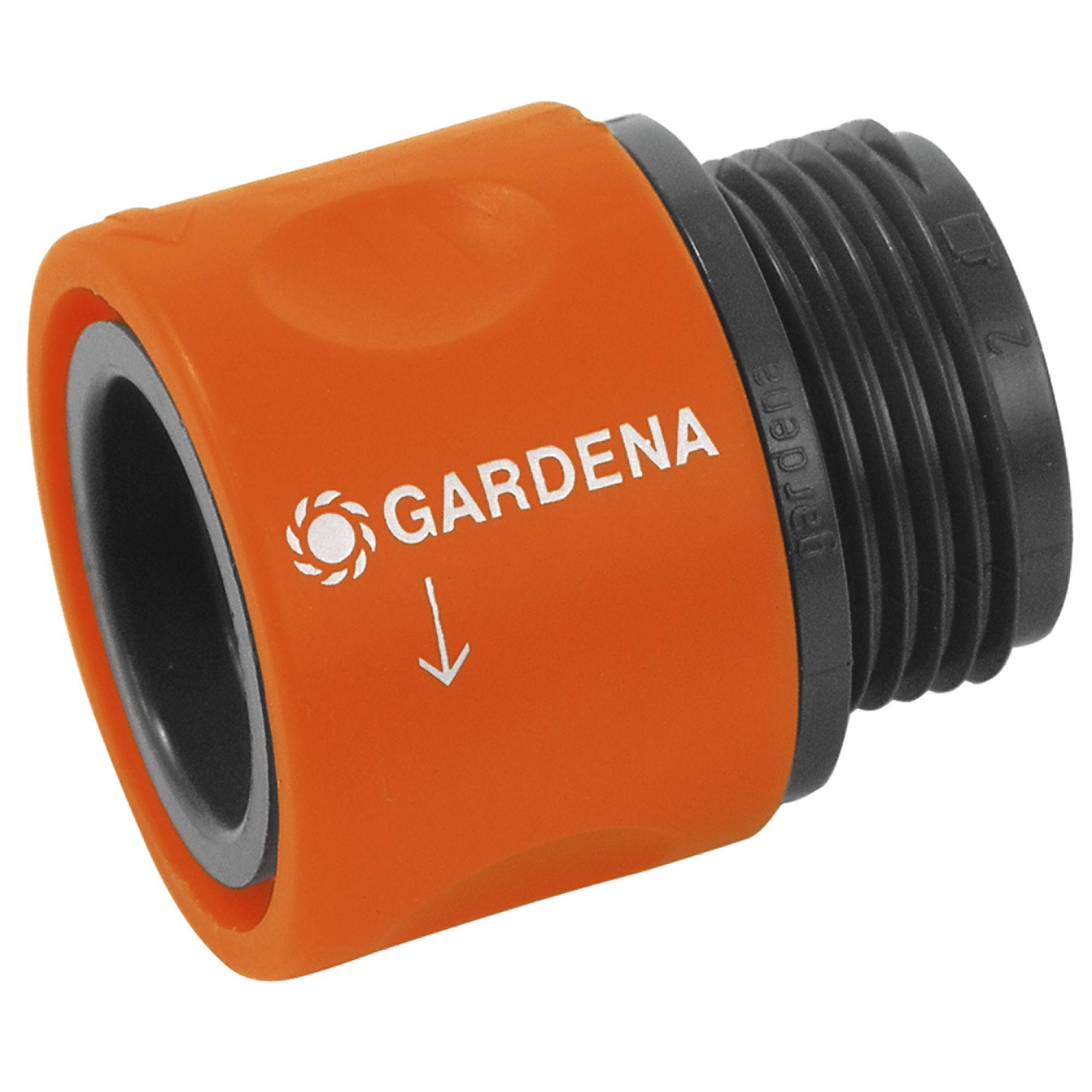 GARDENA Hose Connector Set for Indoor Taps, Grey/Orange