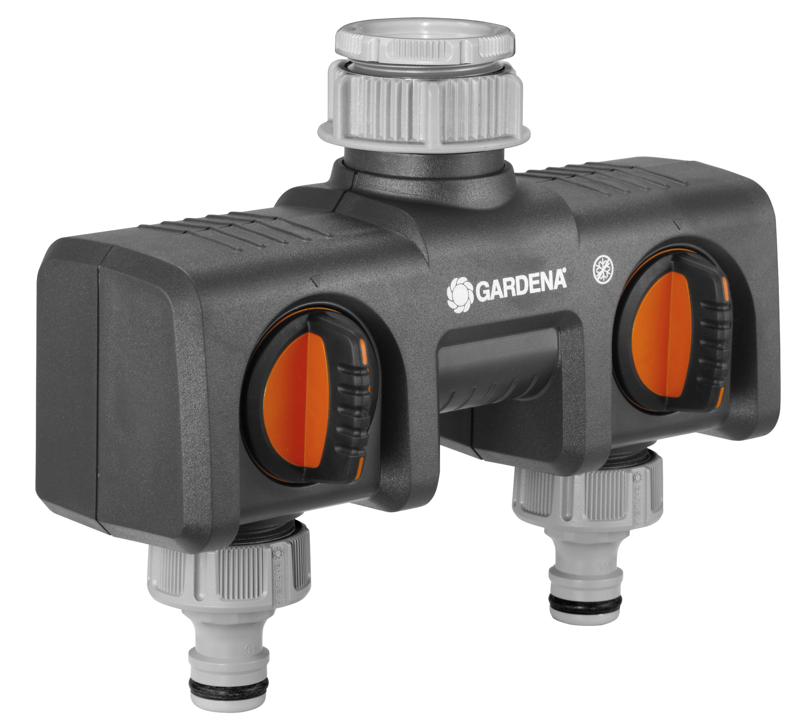 Gardena Twin Tap connector 13mm x ½" (L)174mm