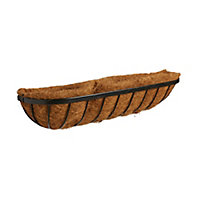 Gardman Edwardian Black Coco liner Hanging basket