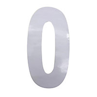 Gardman Self-adhesive Wheelie bin number 0, (H)240mm (W)100mm