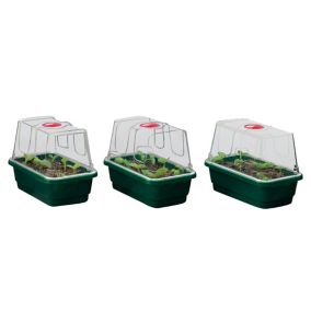 Garland Products Ltd Mini high dome Propagator, Set of 3