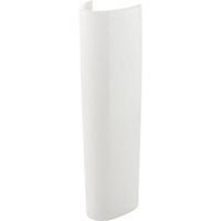 Gava White Oval Floor-mounted Full pedestal Basin (H)71.5cm (W)19cm