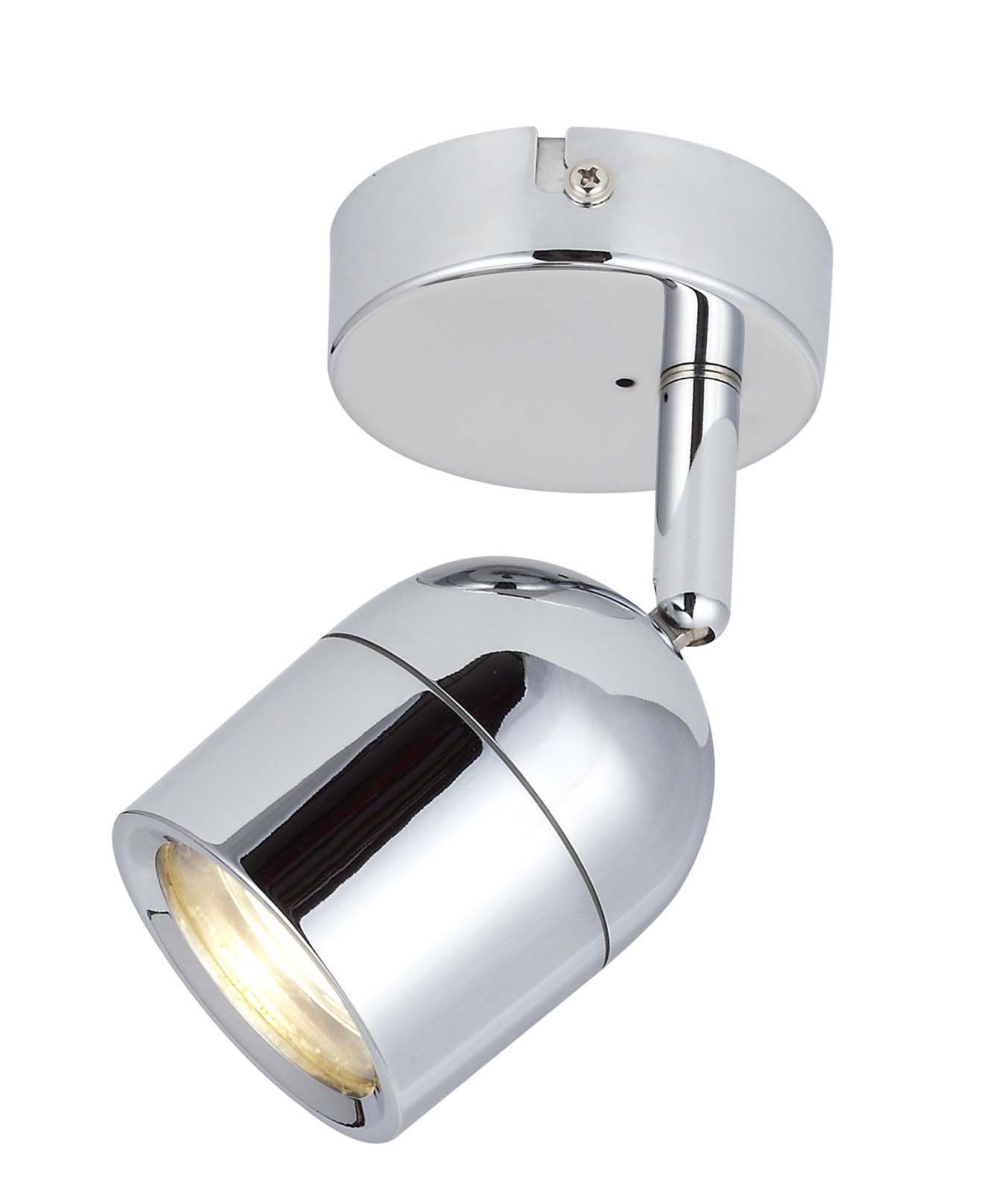 Genlis Spot Chrome effect Bathroom Spotlight