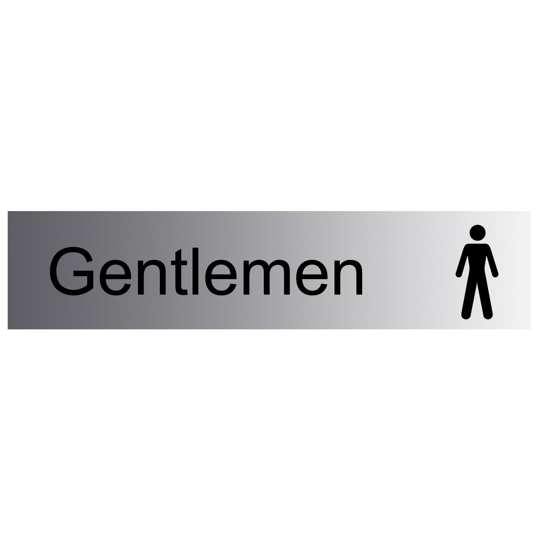 Gentlemen Self-adhesive labels, (H)50mm (W)225mm | DIY at B&Q