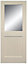 Geom 1 panel Clear Glazed White Back door, (H)1981mm (W)762mm
