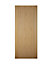 Geom 1 panel Unglazed Oak veneer External Front door, (H)1981mm (W)838mm