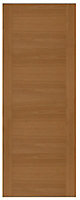 Geom 1 panel Unglazed Oak veneer External Front door, (H)2032mm (W)813mm