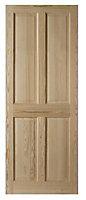Geom 4 panel Patterned Unglazed Internal Door, (H)2040mm (W)626mm (T)40mm