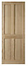 Geom 4 panel Patterned Unglazed Internal Door, (H)2040mm (W)626mm (T)40mm