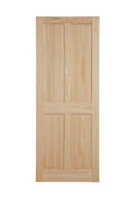 Geom 4 panel Patterned Unglazed Internal Door, (H)2040mm (W)926mm (T)40mm