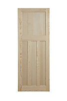 Geom 4 panel Unglazed Internal Door, (H)1981mm (W)762mm (T)35mm