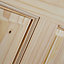 Geom 4 panel Unglazed Internal Knotty pine Door, (H)2040mm (W)826mm (T)40mm
