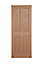 Geom 4 panel Unglazed Oak veneer Internal Door, (H)2032mm (W)813mm (T)35mm
