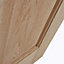 Geom 4 panel Unglazed Oak veneer Internal Door, (H)2032mm (W)813mm (T)35mm