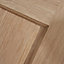Geom 4 panel Unglazed Oak veneer Internal Door, (H)2040mm (W)726mm (T)40mm