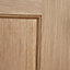 Geom 4 panel Unglazed Oak veneer Internal Timber Door, (H)2040mm (W)726mm (T)40mm