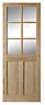 Geom 6 panel Glazed Internal Door, (H)1981mm (W)762mm (T)35mm