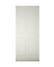 Geom 6 panel Unglazed Primed White External Front door, (H)1981mm (W)838mm
