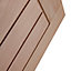 Geom Cottage Oak veneer Internal Door, (H)2040mm (W)826mm (T)40mm
