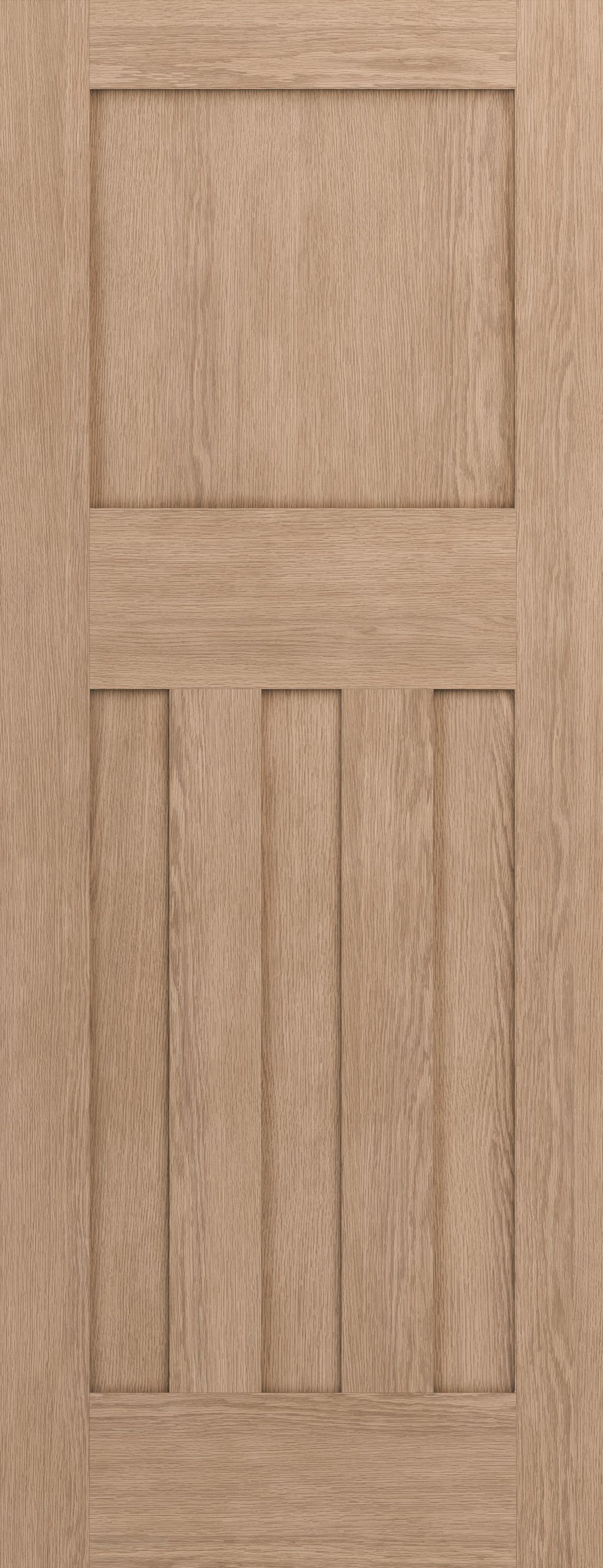 Geom Unglazed Oak veneer Internal Door, (H)1981mm (W)762mm (T)35mm