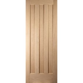 Geom Vertical 3 panel White Internal Door, (H)2040mm (W)826mm (T)40mm