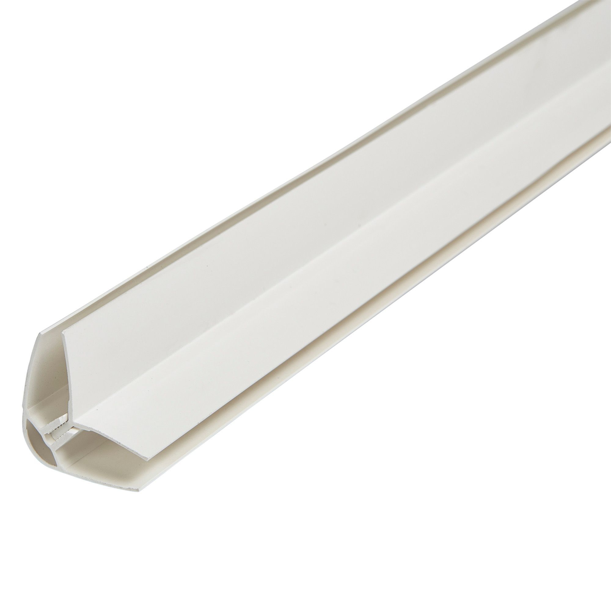 Geom White uPVC Corner bead Moulding (L)2.4m (W)35mm (T)25mm