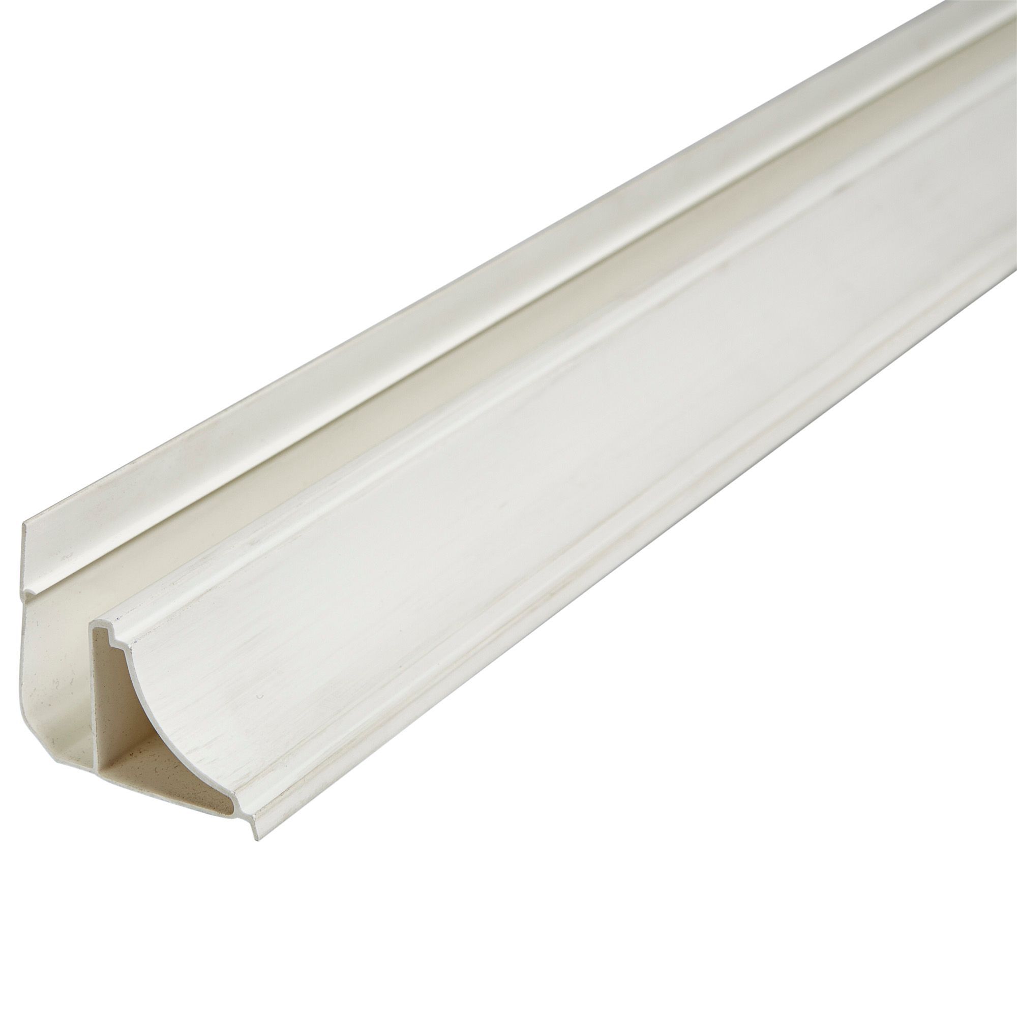 Geom White uPVC Cornice Moulding (L)2.4m (W)50mm (T)25mm