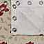 Geranium Cream & red Floral jacquard Lined Eyelet Curtains (W)117cm (L)137cm, Pair