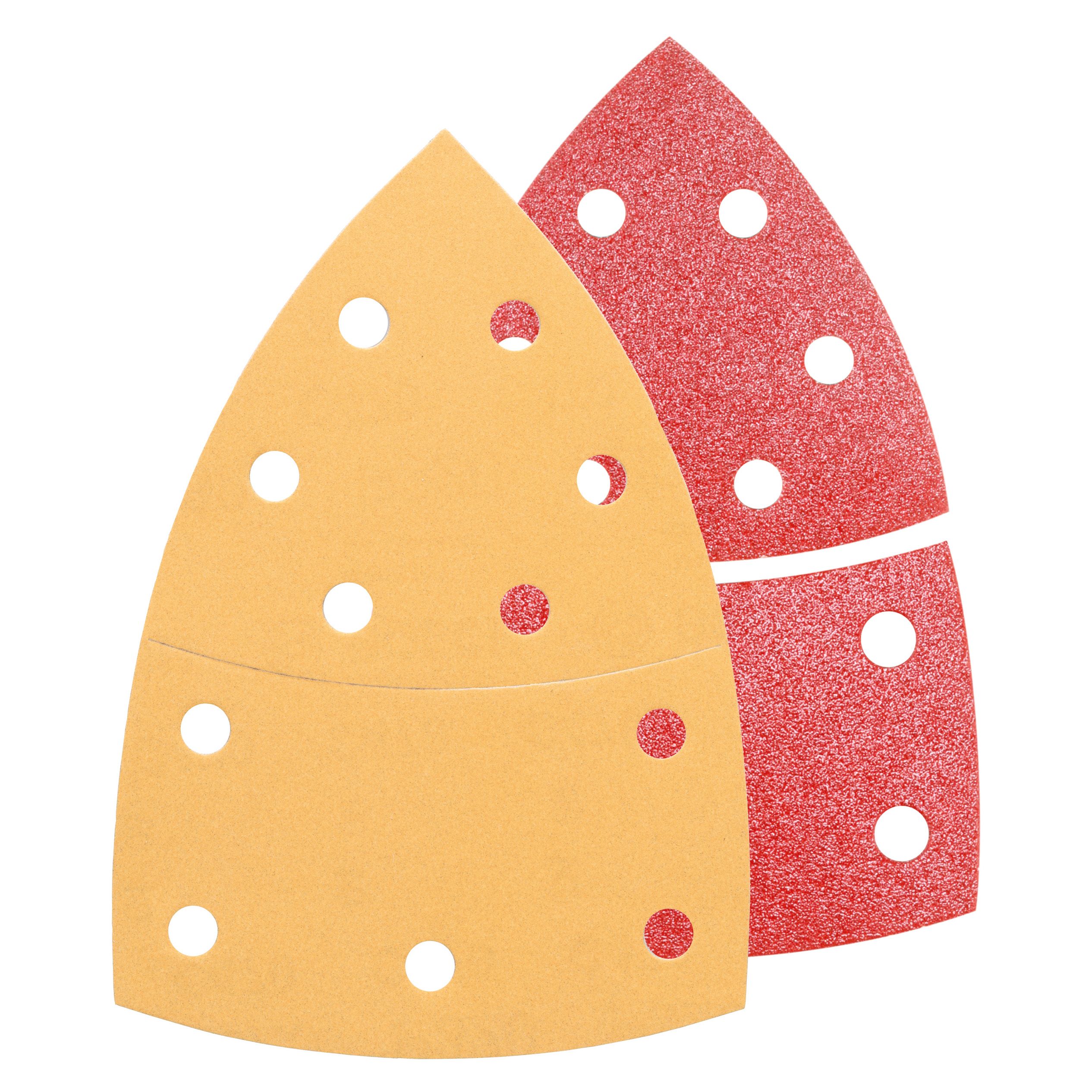 Gerlon Assorted grit Punched Sanding sheet set (L)102mm (W)93mm, Set of 25 DIY at B&Q