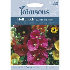 Giant Single Mixed Hollyhock Seed