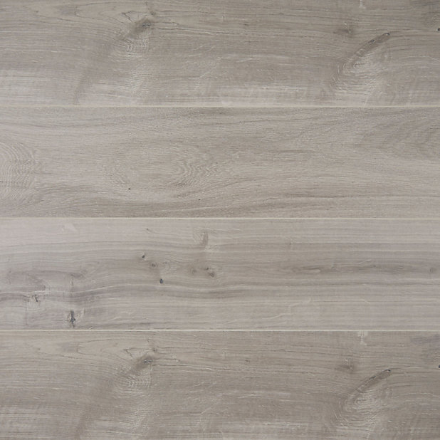Gladstone Grey Gloss Oak Effect, Gloss Laminate Flooring B Q