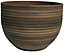 Glazed Terracotta Bamboo effect Ceramic Plant pot (Dia)19cm