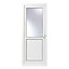 Glazed White LH External Back Door set, (H)2055mm (W)840mm