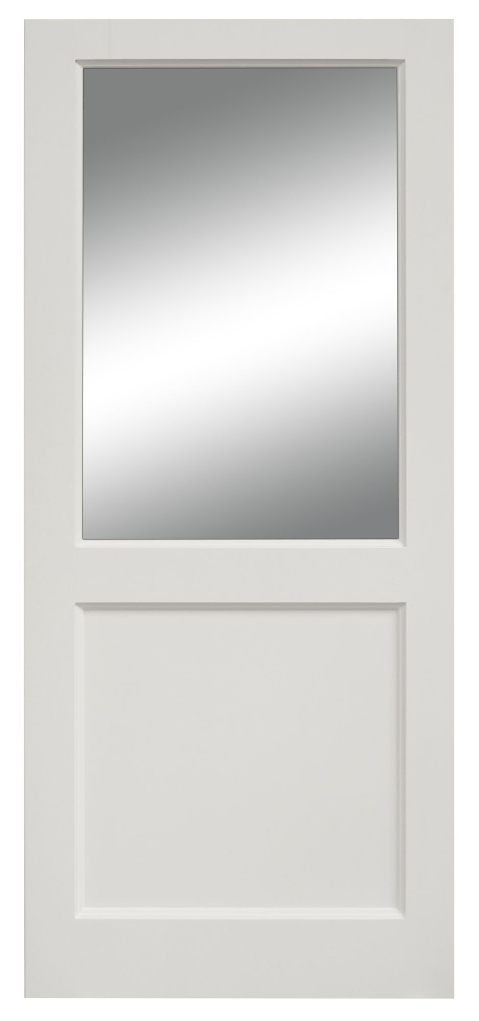 Glazed White LH External Door set, (H)2074mm (W)856mm