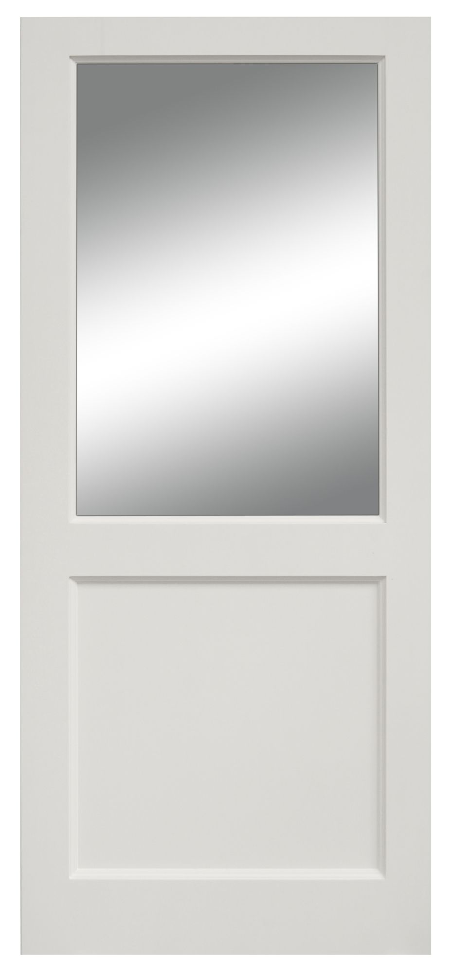 Glazed White RH External Door set, (H)2074mm (W)932mm