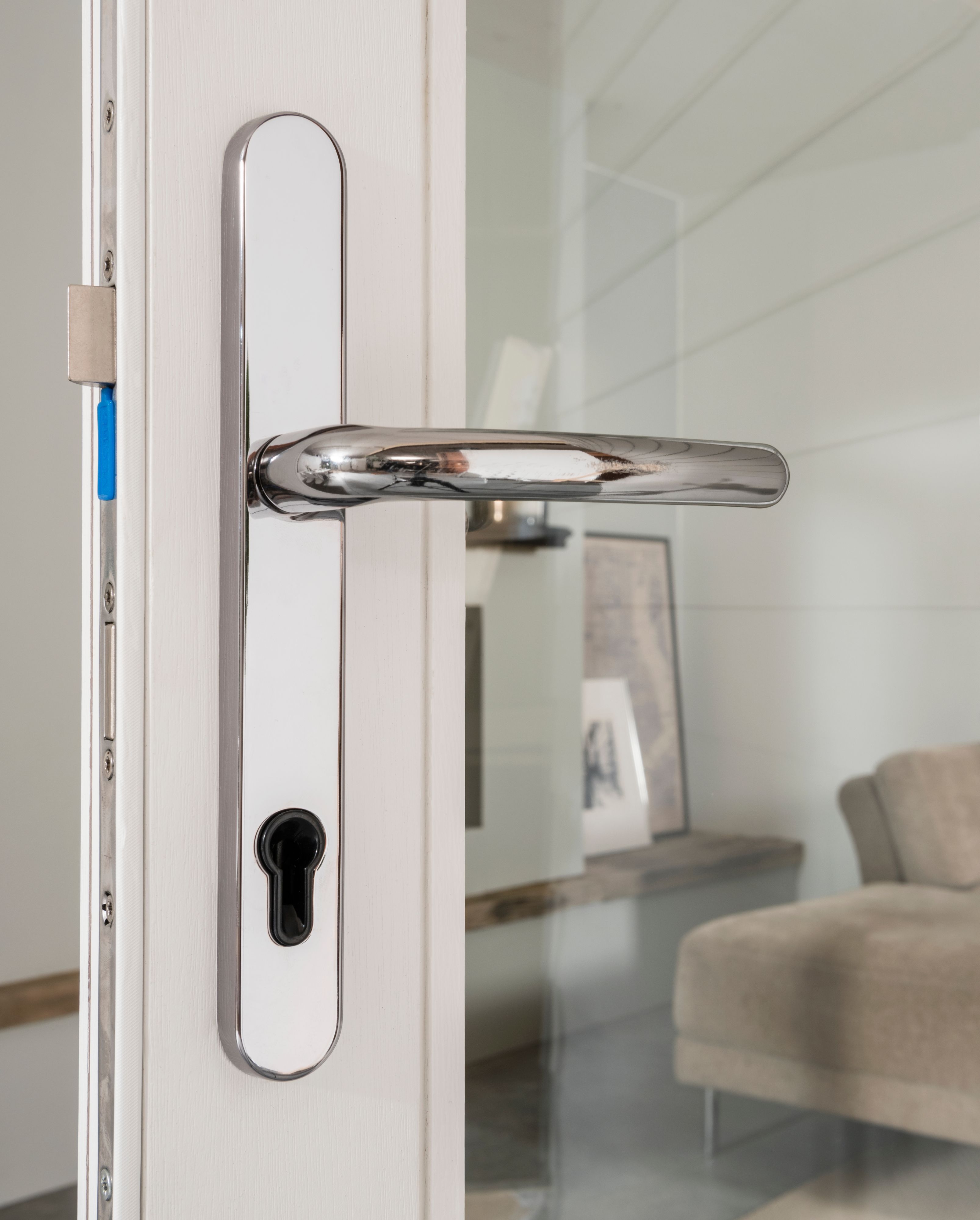 Glazed White Timber External 3 Folding Patio door, (H)2094mm (W)2094mm