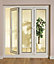 Glazed White uPVC External 3 Bi-folding door, (H)2009mm (W)1790mm
